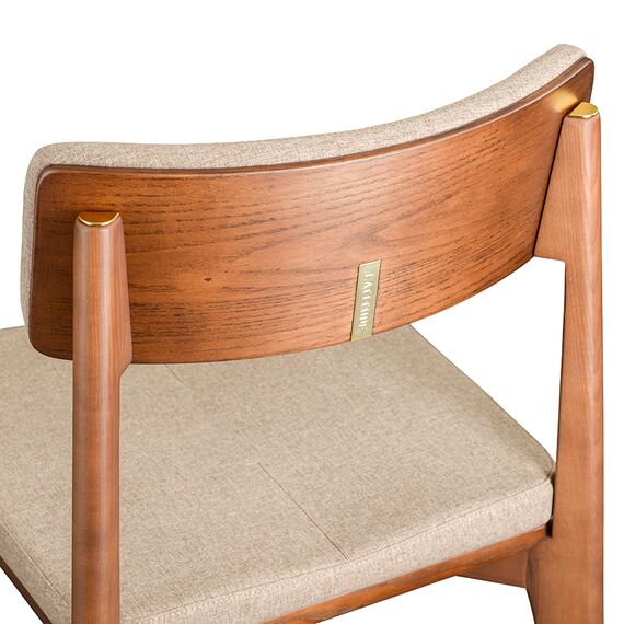 Стул Aska, рогожка, орех/бежевый, LATITUDE, изображение 5