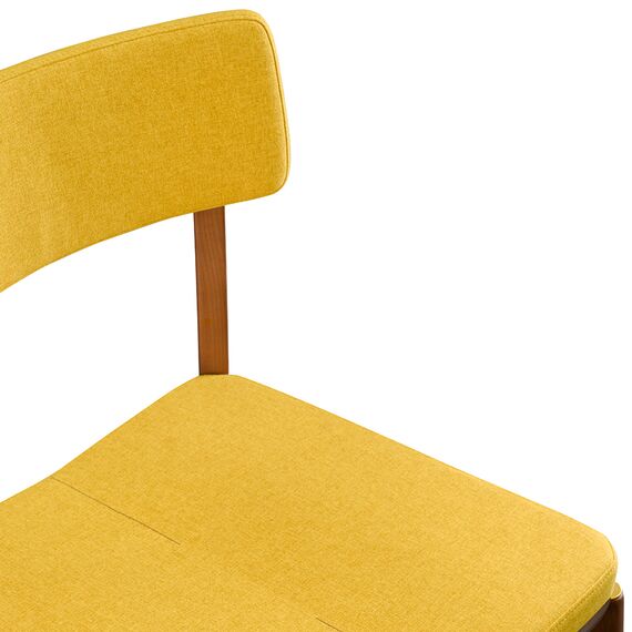 Стул Aska, рогожка, орех/горчичный, LATITUDE, изображение 9