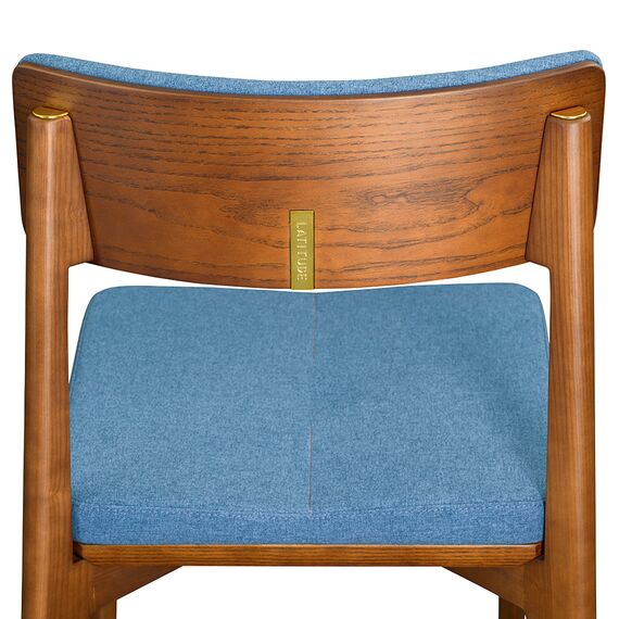 Стул Aska, рогожка, орех/темно-синий, LATITUDE, изображение 7