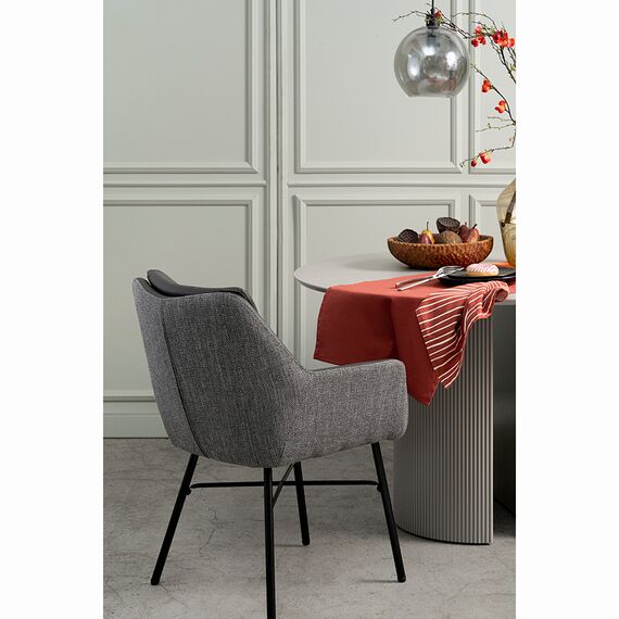 Стул Allar, экокожа, рогожка, серый, Bergenson Bjorn, изображение 5