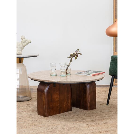 Столик кофейный Torhill, 80 см, бежевый/орех, Bergenson Bjorn, изображение 12