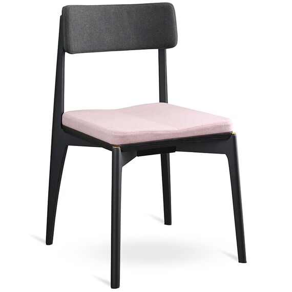 Стул Aska, рогожка, черный/темно-серый/розовый, LATITUDE