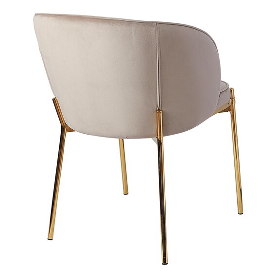 Стул Coral, велюр, серо-бежевый, Bergenson Bjorn, изображение 9