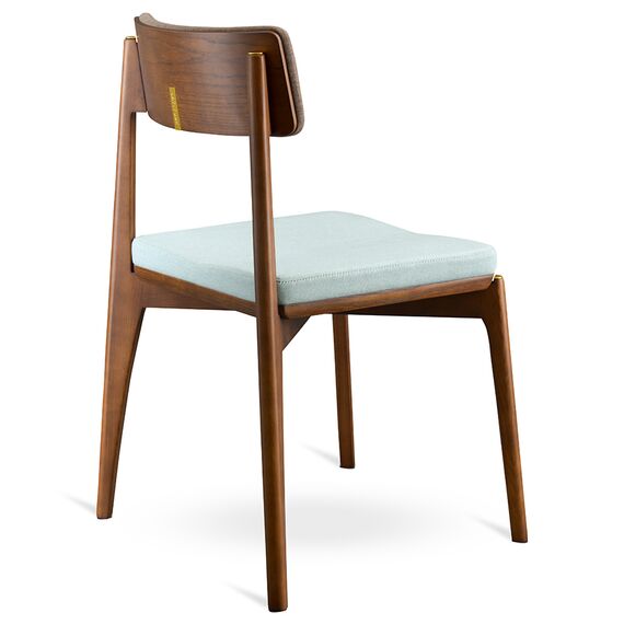 Стул Aska, рогожка, орех/темно-коричневый/мятный, LATITUDE, изображение 6