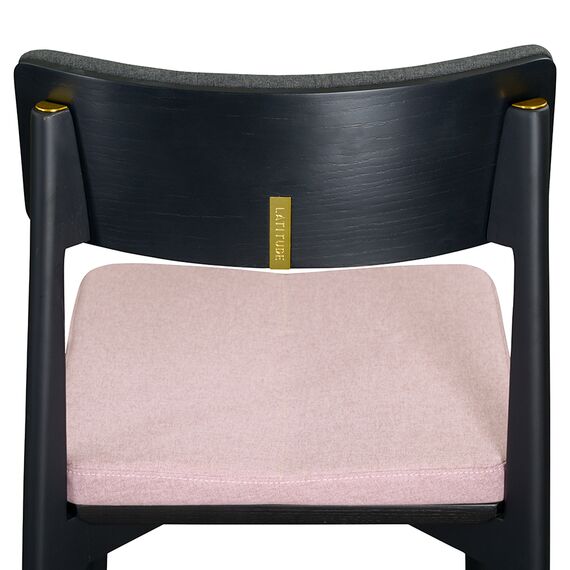 Стул Aska, рогожка, черный/темно-серый/розовый, LATITUDE, изображение 4