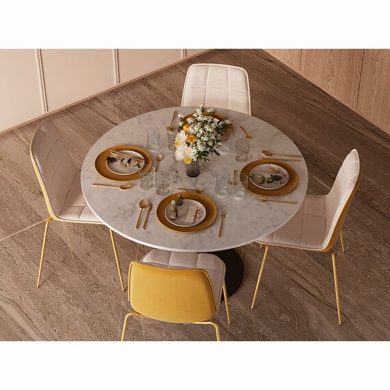 Стул Helene, кремовый/желтый, Bergenson Bjorn, изображение 5