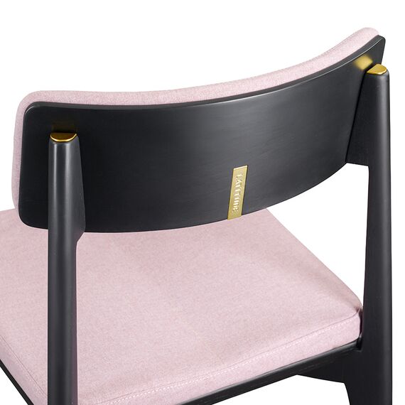 Стул Aska, рогожка, черный/розовый, LATITUDE, изображение 5
