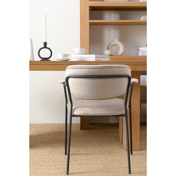 Стул Eirill, велюр, серо-бежевый, Bergenson Bjorn, изображение 3