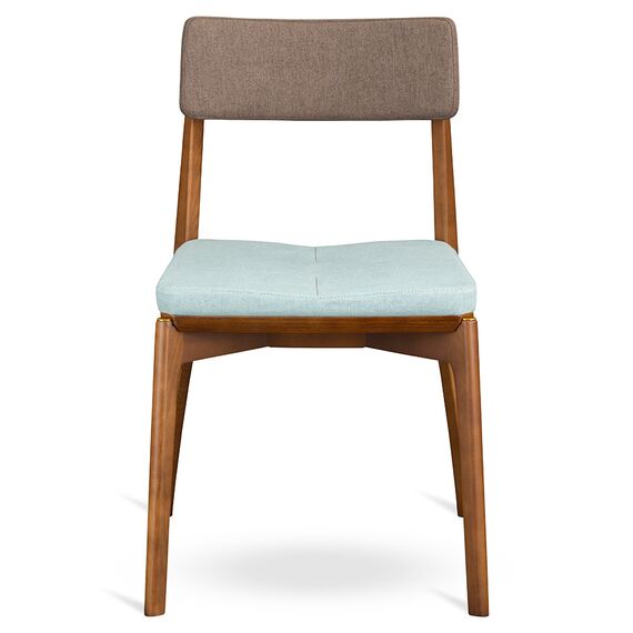 Стул Aska, рогожка, орех/темно-коричневый/мятный, LATITUDE, изображение 5