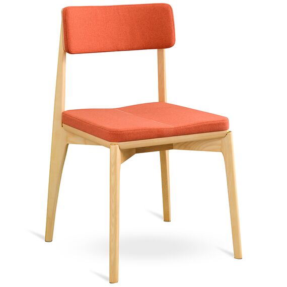 Стул Aska, рогожка, ясень/красный, LATITUDE