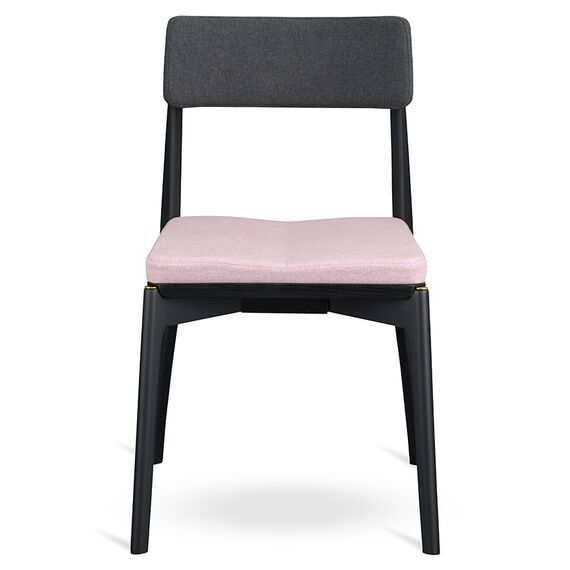 Стул Aska, рогожка, черный/темно-серый/розовый, LATITUDE, изображение 2