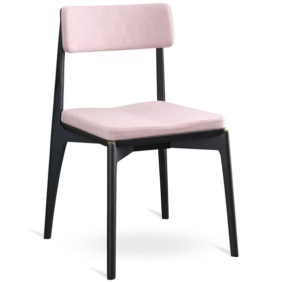 Стул Aska, рогожка, черный/розовый, LATITUDE