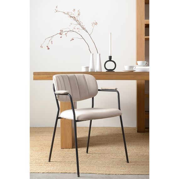 Стул Eirill, велюр, серо-бежевый, Bergenson Bjorn, изображение 4