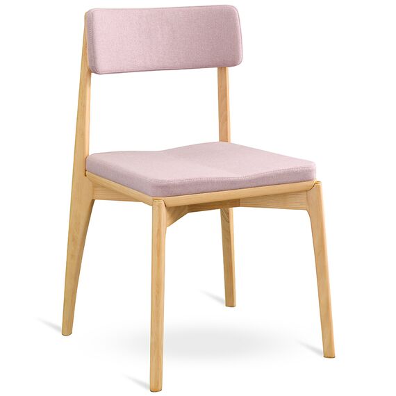 Стул Aska, рогожка, ясень/розовый, LATITUDE