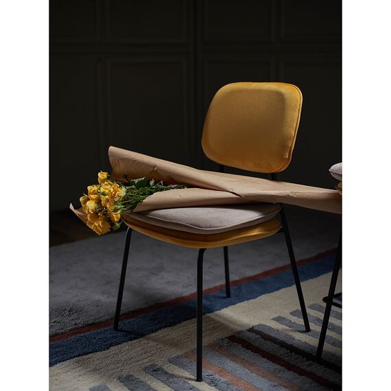 Стул Pea, велюр, желтый/бежевый, Bergenson Bjorn, изображение 5