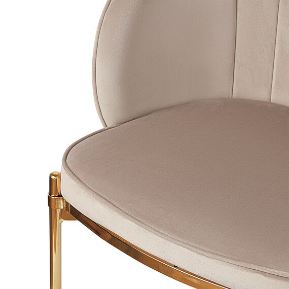 Стул Coral, велюр, серо-бежевый, Bergenson Bjorn, изображение 10