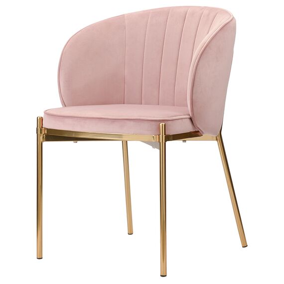 Стул Coral, велюр, пыльная роза, Bergenson Bjorn