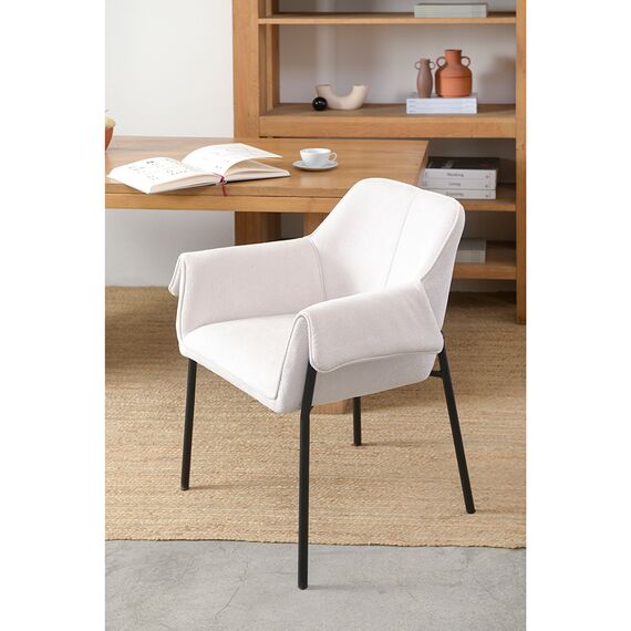 Стул Aline, шенилл, молочный, Bergenson Bjorn, изображение 2