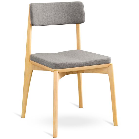 Стул Aska, рогожка, ясень/серый, LATITUDE