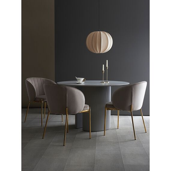 Стул Coral, велюр, серо-бежевый, Bergenson Bjorn, изображение 2