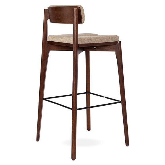 Стул барный Aska, рогожка, орех/экрю, LATITUDE, изображение 3