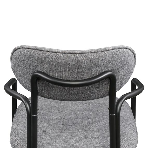 Стул Ror, Round, рогожка, черный/серый, LATITUDE, изображение 5