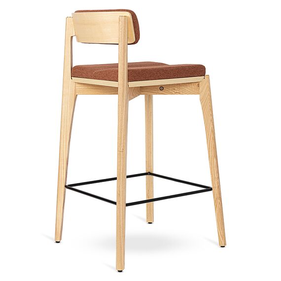 Стул барный Aska, рогожка, ясень/терракота, LATITUDE, изображение 3