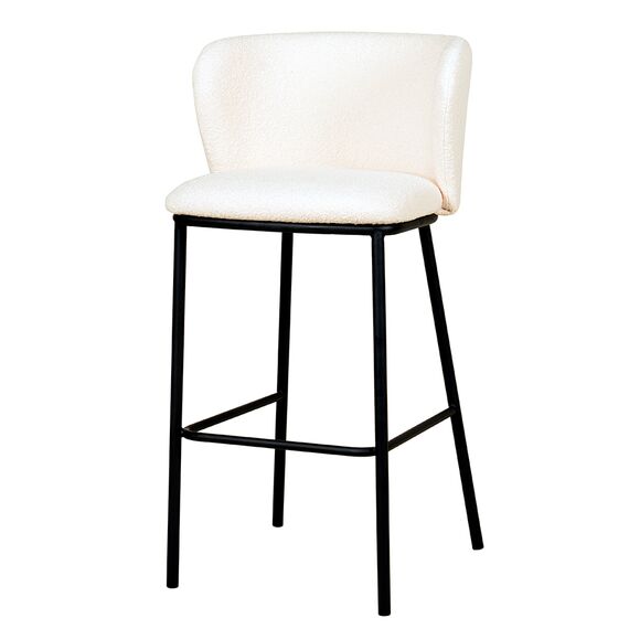 Стул барный Foggy, букле, молочный, Bergenson Bjorn
