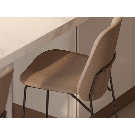 Стул барный Niels, рогожка, темно-коричневый, Bergenson Bjorn, изображение 9