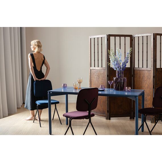 Стул Ror, Y, велюр, черный/пурпурный, LATITUDE, изображение 2