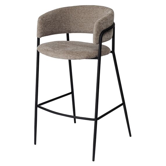 Стул барный Helning, мягкий шенилл, капучино, Bergenson Bjorn