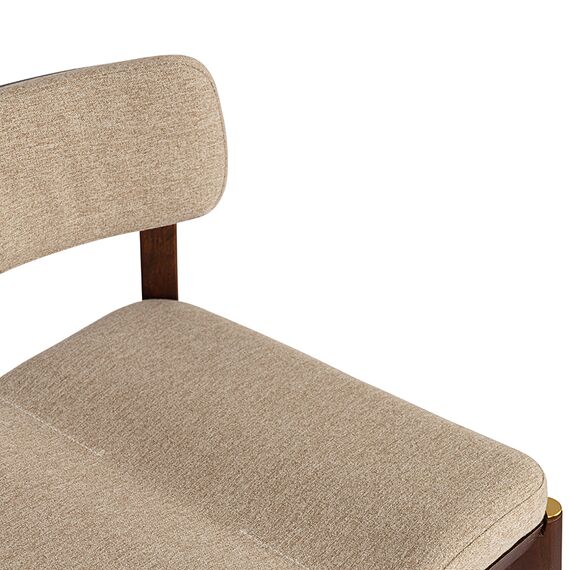 Стул барный Aska, рогожка, орех/экрю, LATITUDE, изображение 4