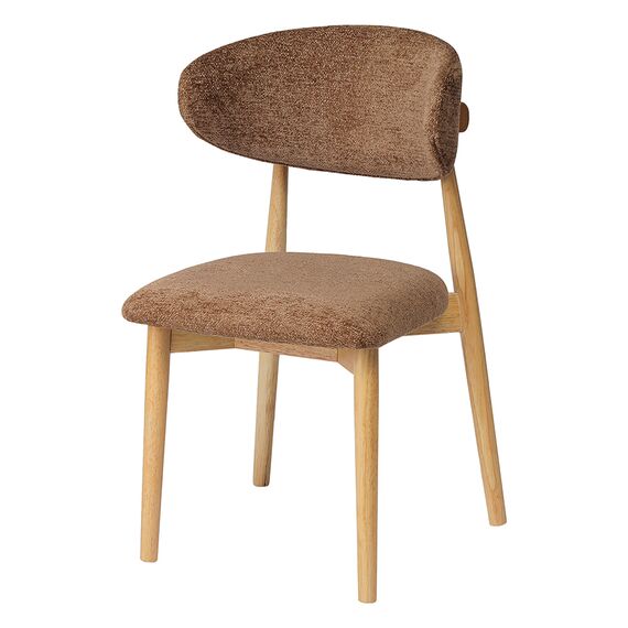 Стул Stone, мягкий шенилл, кофе с молоком, Bergenson Bjorn