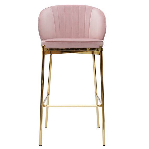 Стул барный Coral, велюр, розовый, Bergenson Bjorn, изображение 6