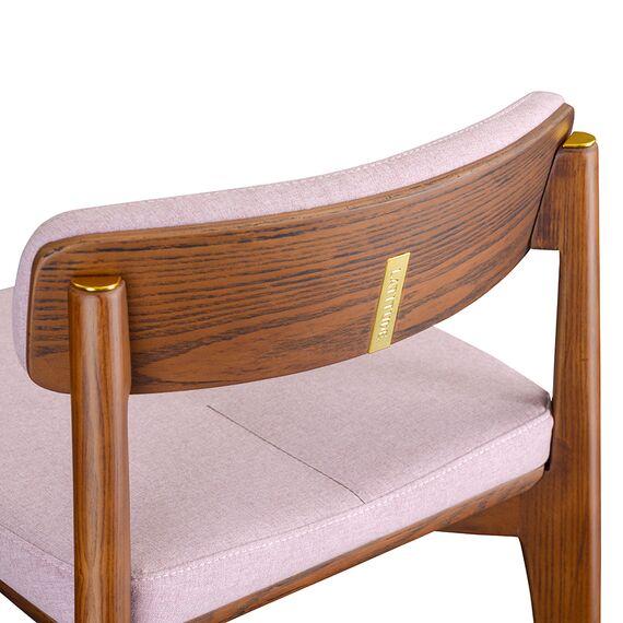 Стул барный Aska, рогожка, орех/розовый, LATITUDE, изображение 6