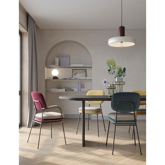 Стул Pea, велюр, сине-зеленый/бежевый, Bergenson Bjorn, изображение 4