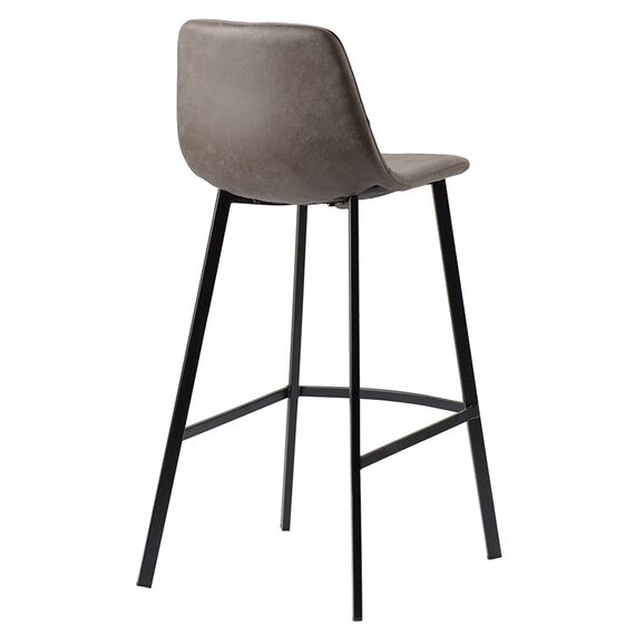 Стул барный Hugh, экокожа, серо-коричневый, Bergenson Bjorn, изображение 10