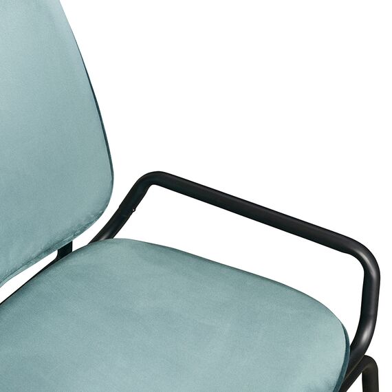 Стул Ror, 2 Frame, велюр, черный/зеленый, LATITUDE, изображение 6