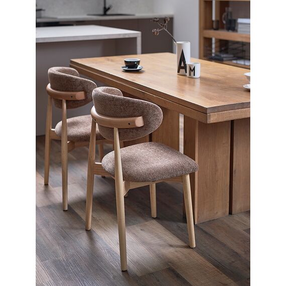 Стул Stone, мягкий шенилл, кофе с молоком, Bergenson Bjorn, изображение 4