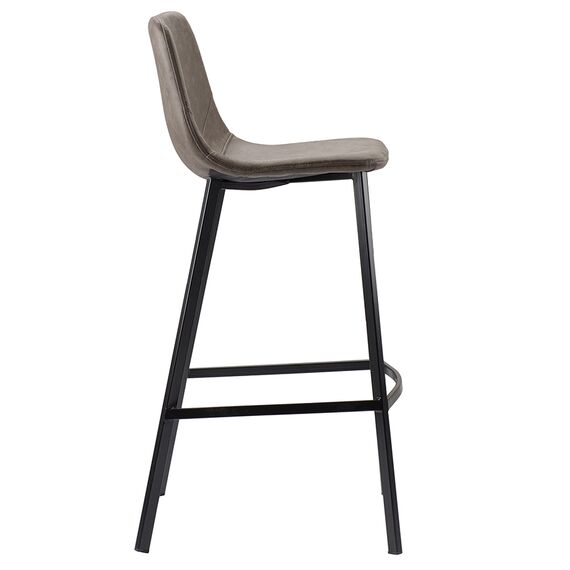 Стул барный Hugh, экокожа, серо-коричневый, Bergenson Bjorn, изображение 9