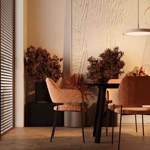 Стул Wendy, рогожка, терракота, Bergenson Bjorn, изображение 4