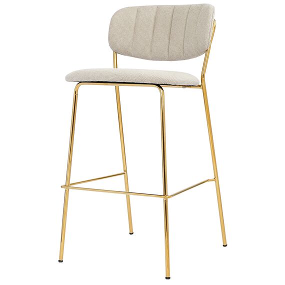 Стул барный Eirill, шенилл, серый, Bergenson Bjorn