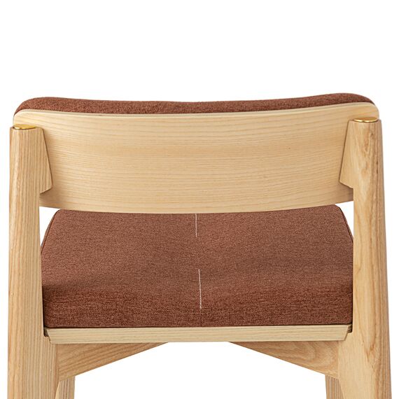 Стул барный Aska, рогожка, ясень/терракота, LATITUDE, изображение 6