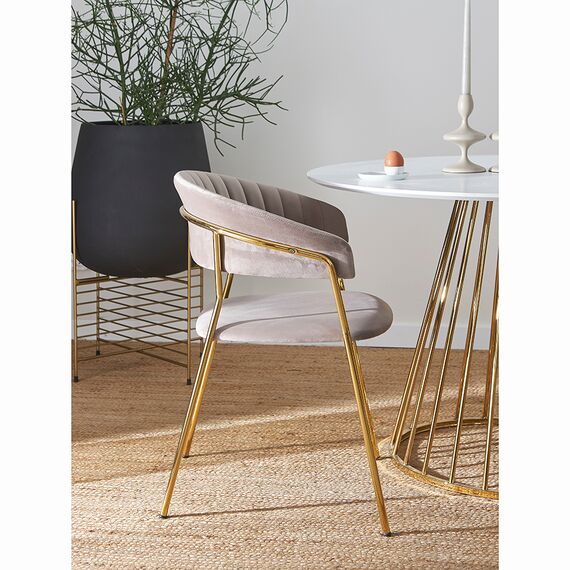 Стул Stefany, велюр, серый, Bergenson Bjorn, изображение 2