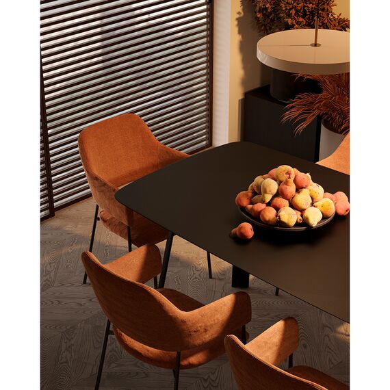 Стул Wendy, рогожка, терракота, Bergenson Bjorn, изображение 5