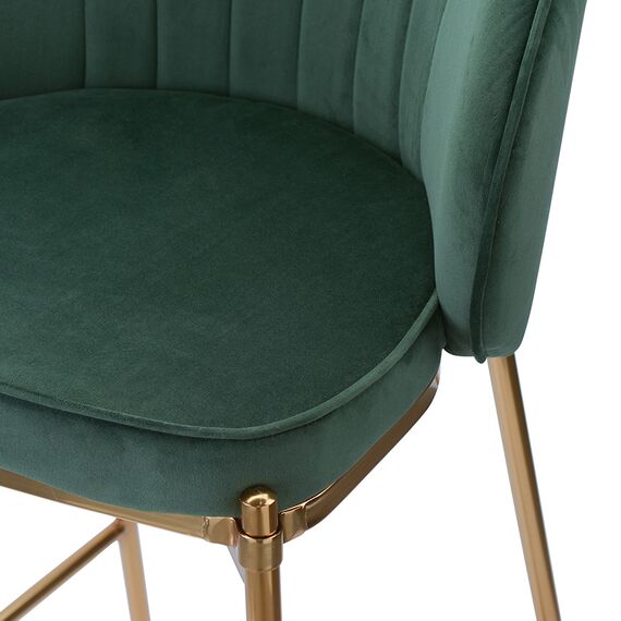 Стул барный Coral, велюр, темно-зеленый, Bergenson Bjorn, изображение 10