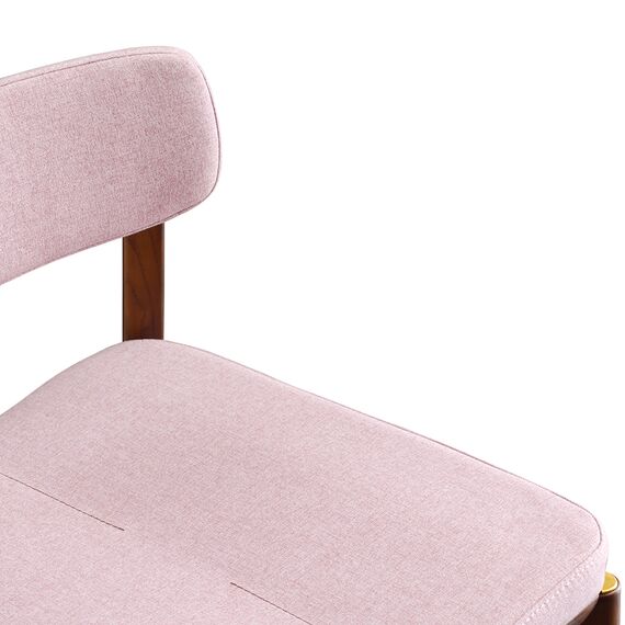 Стул барный Aska, рогожка, орех/розовый, LATITUDE, изображение 4