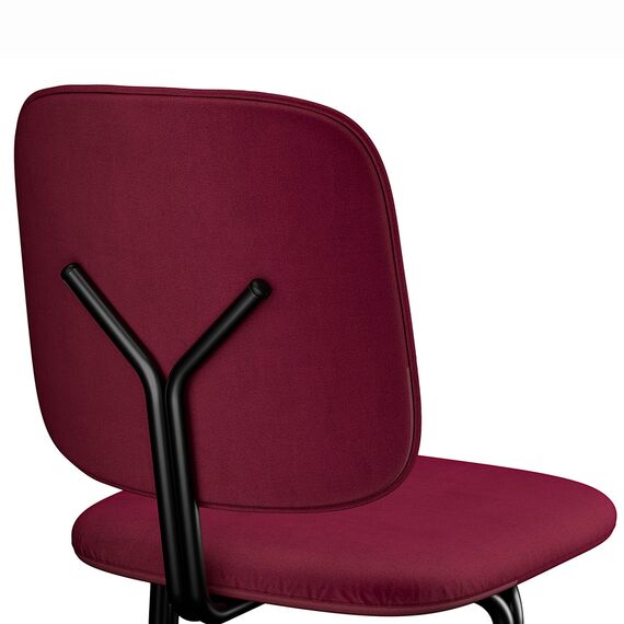 Стул Ror, Y, велюр, черный/пурпурный, LATITUDE, изображение 11