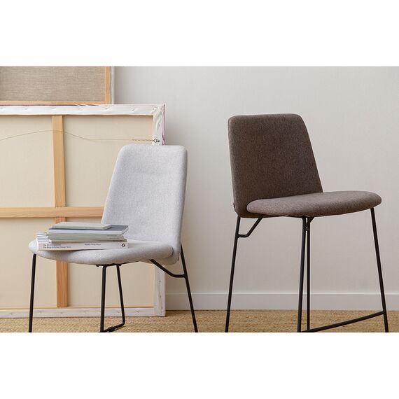 Стул барный Niels, рогожка, темно-коричневый, Bergenson Bjorn, изображение 2