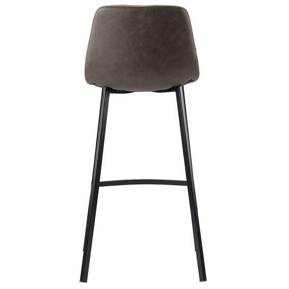 Стул барный Hugh, экокожа, серо-коричневый, Bergenson Bjorn, изображение 11